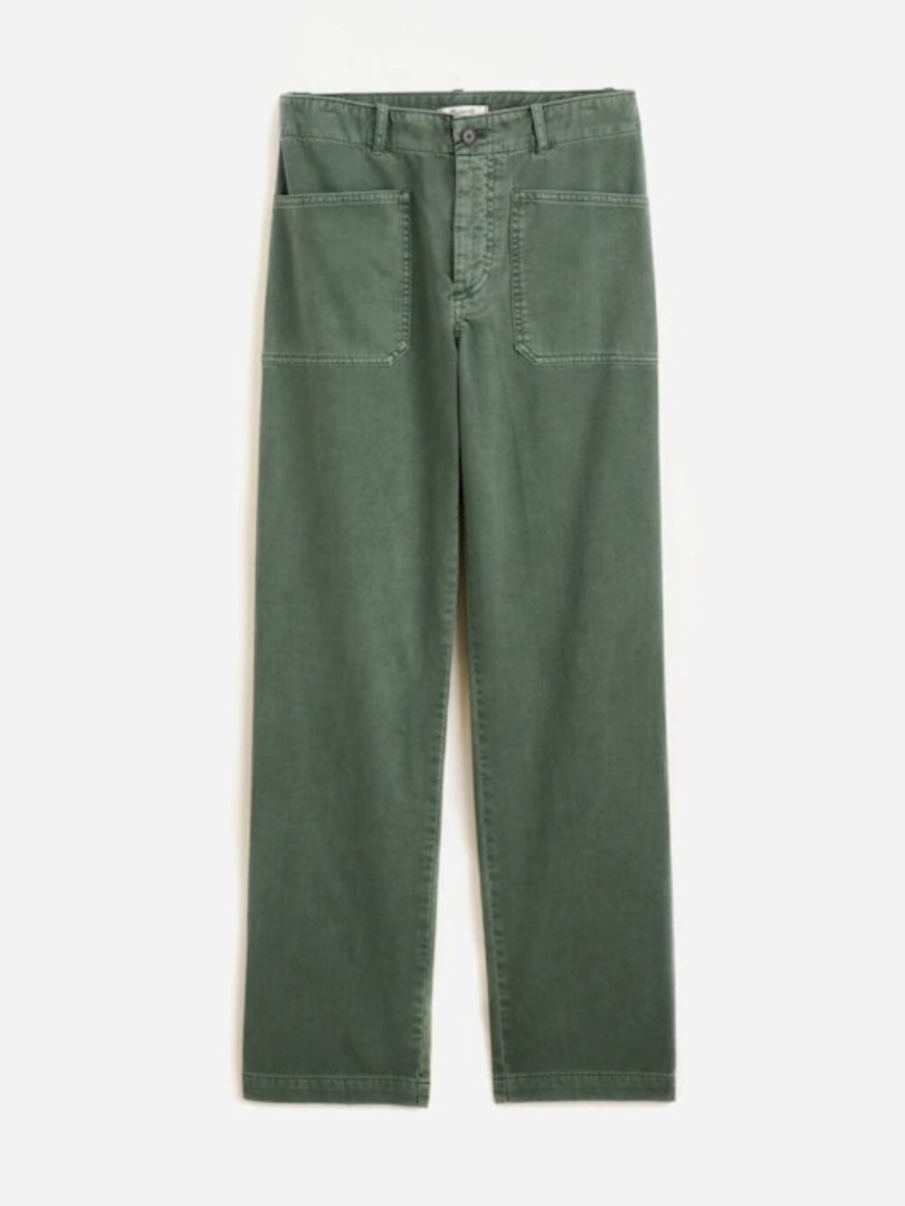 Madewell Womens Cotton Straight The Taper Leg Utility Pant Green Size 8 Casual